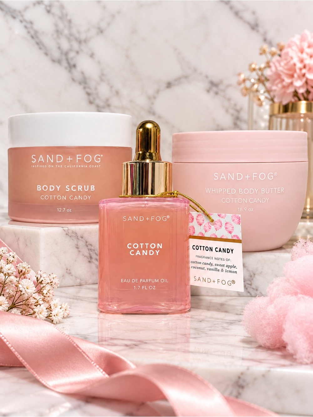 SAND + FOG Cotton Candy 3-Piece Layering Set 🍭🩷